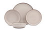Hermia Vajilla de Porcelana 24 Piezas Canela